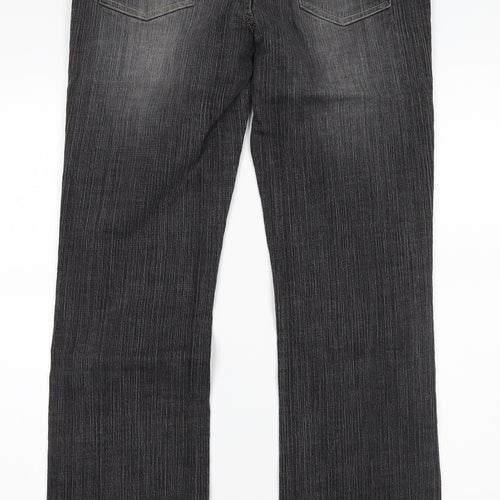 NEXT Womens Black  Denim Straight Jeans Size 10 L28 in
