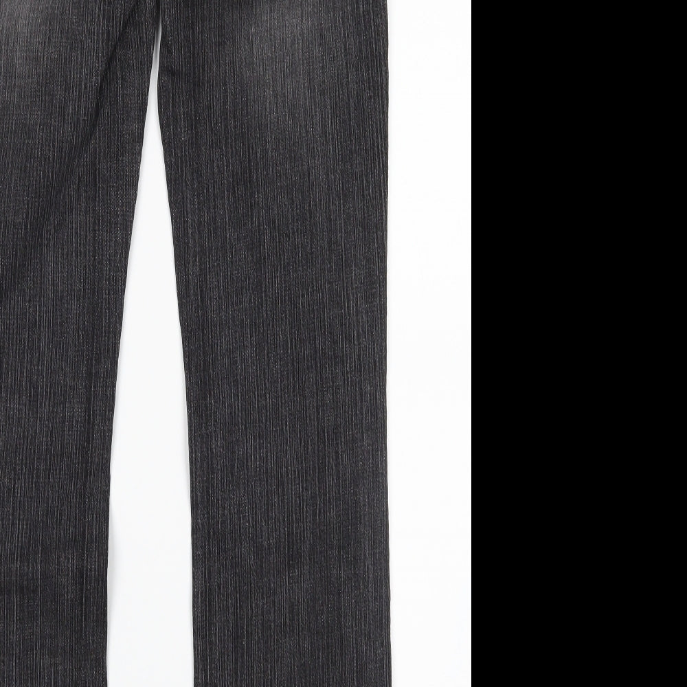 NEXT Womens Black  Denim Straight Jeans Size 10 L28 in
