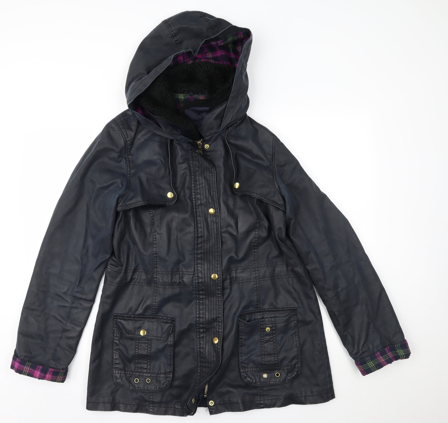 George Womens Blue   Rain Coat Coat Size 16