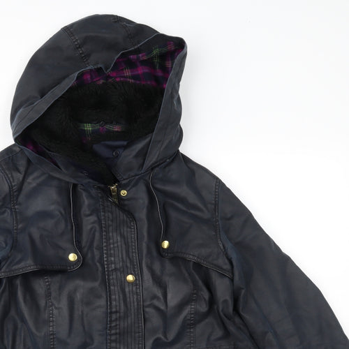 George Womens Blue   Rain Coat Coat Size 16