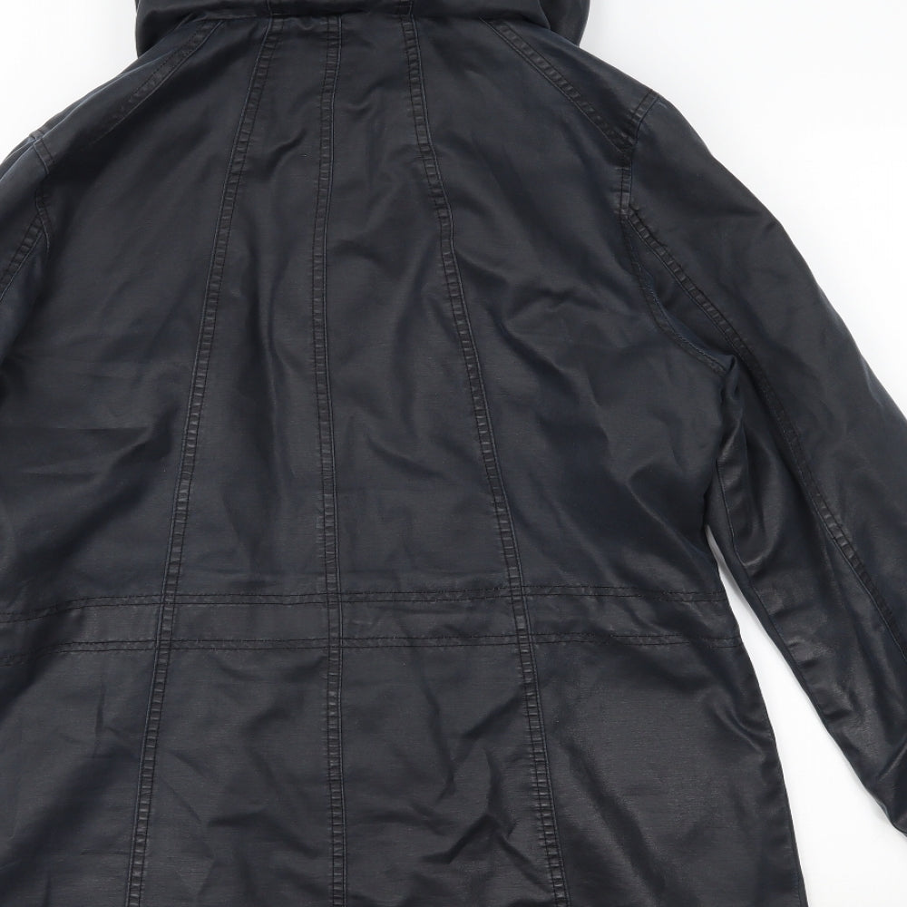 George Womens Blue   Rain Coat Coat Size 16