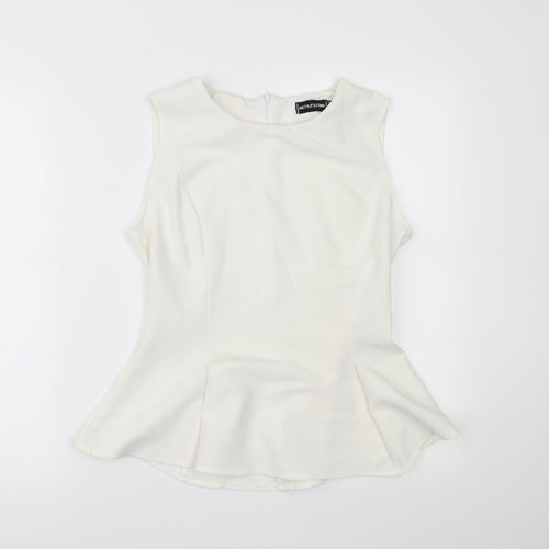 PRETTYLITTLETHING Womens White   Henley Jumper Size 8