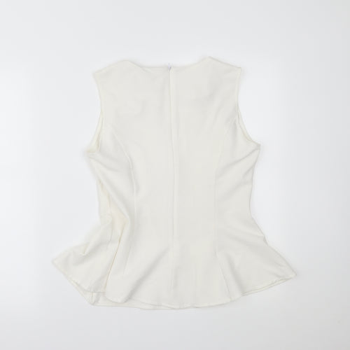 PRETTYLITTLETHING Womens White   Henley Jumper Size 8