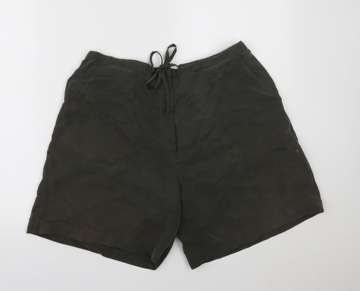 Debenhams Womens Green   Boyfriend Shorts Size 16