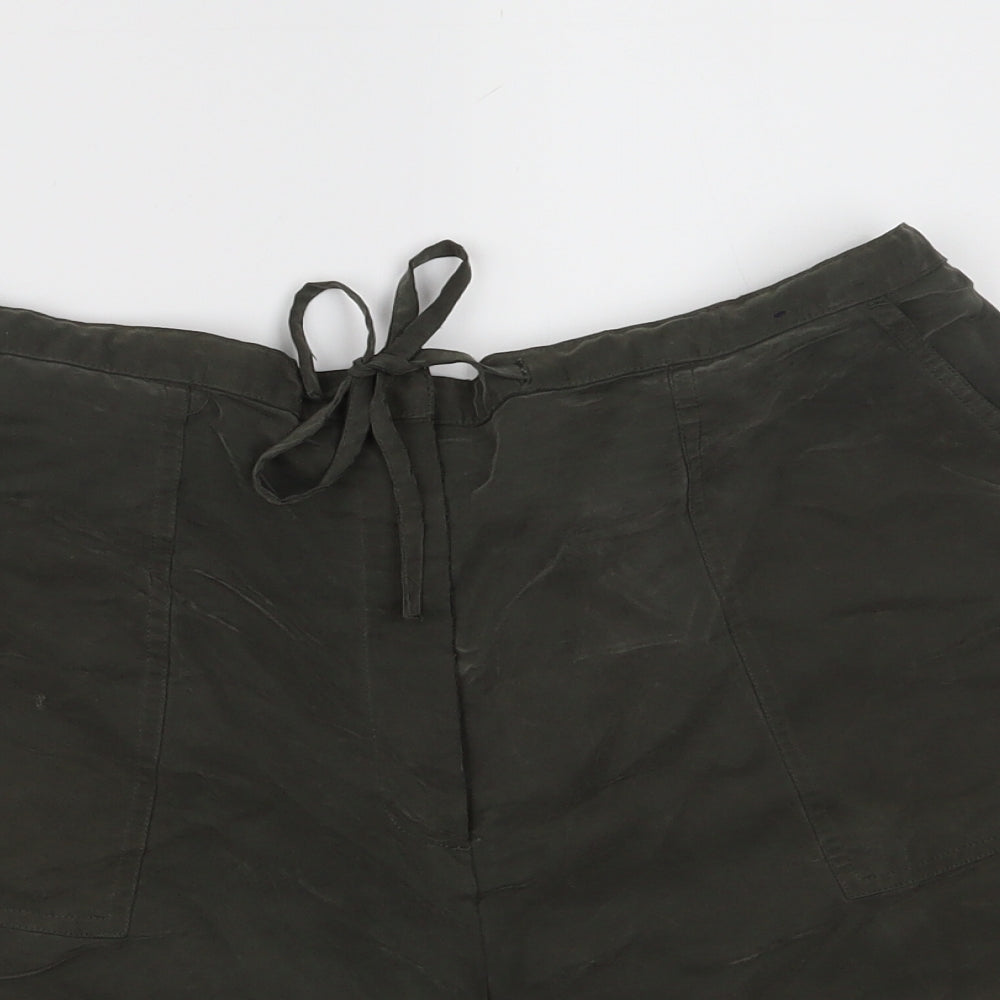 Debenhams Womens Green   Boyfriend Shorts Size 16