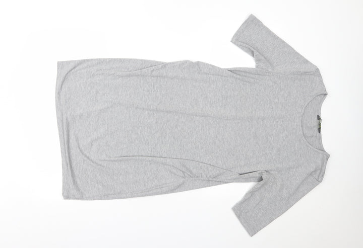 EAC Womens Grey T-Shirt Dress Size 14