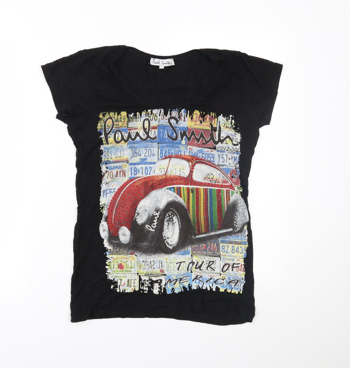 Paul Smith Womens Black   Basic T-Shirt Size L