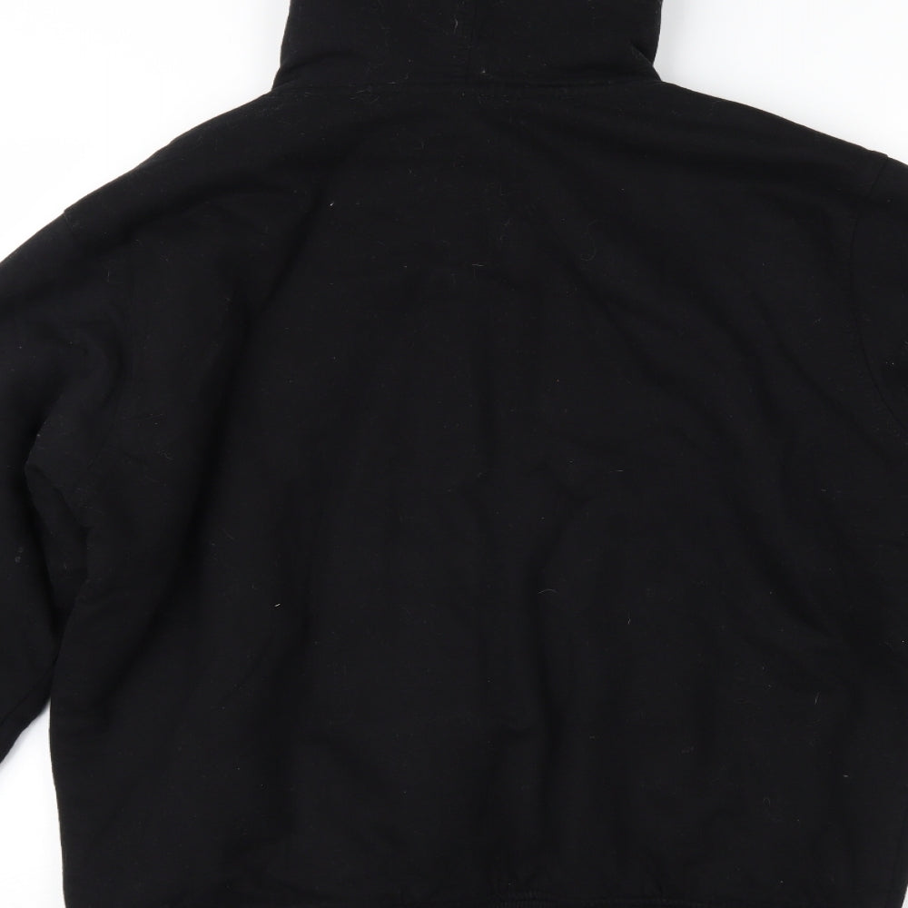 Crosshatch Mens Black   Full Zip Hoodie Size L