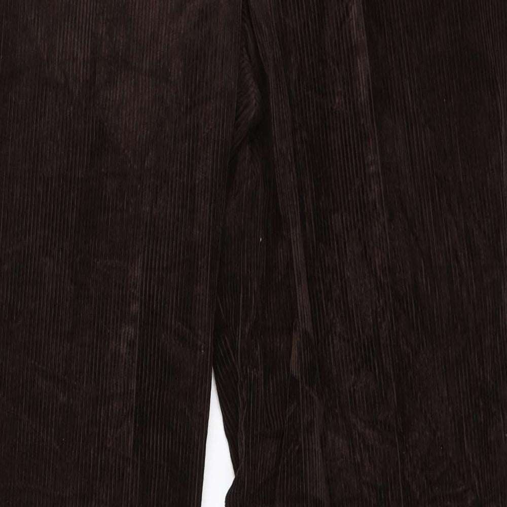 Marks and Spencer Mens Brown  Corduroy Trousers  Size 34 in L32 in
