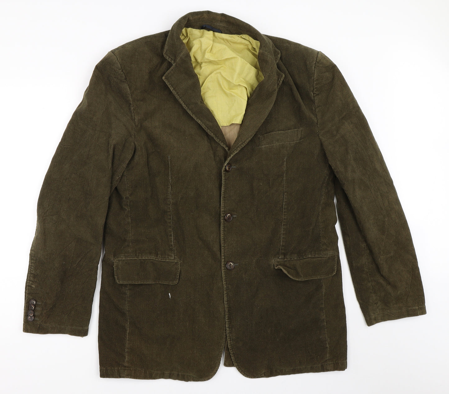 MCNEAL Mens Green  Corduroy Jacket Blazer Size 44