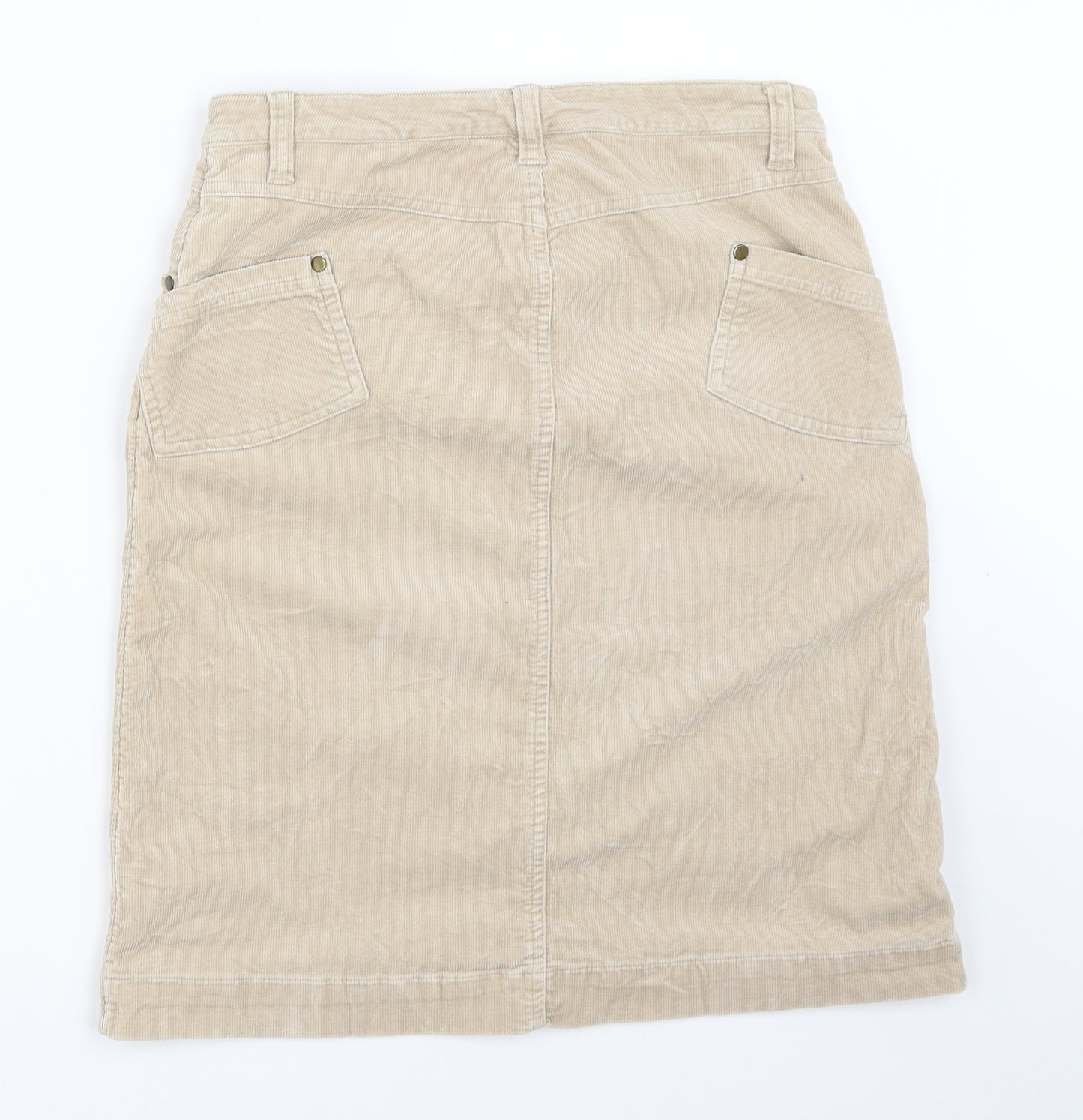 Papaya Womens Beige  Corduroy Straight & Pencil Skirt Size 10