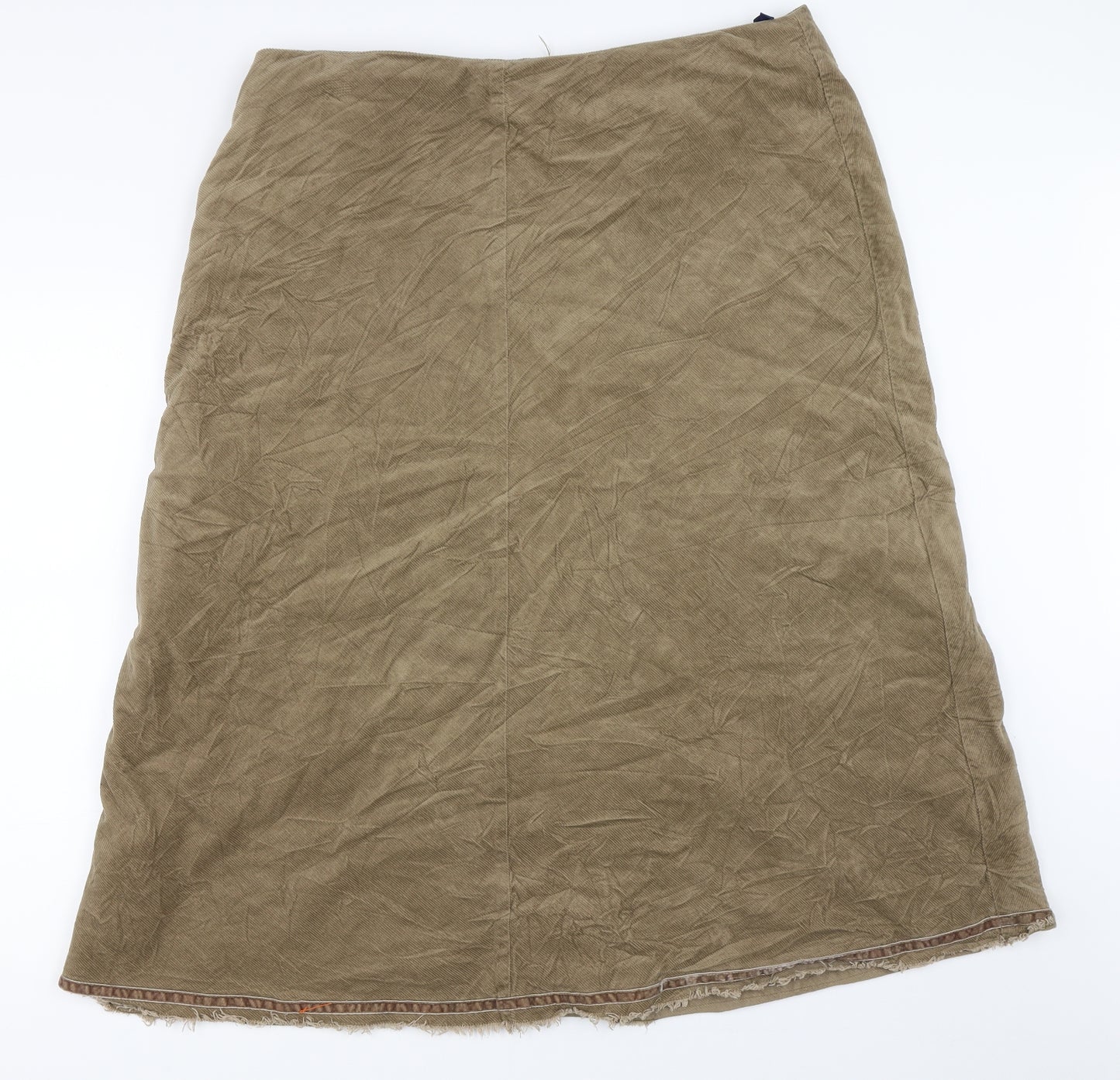 Boden Womens Beige  Corduroy Flare Skirt Size 20