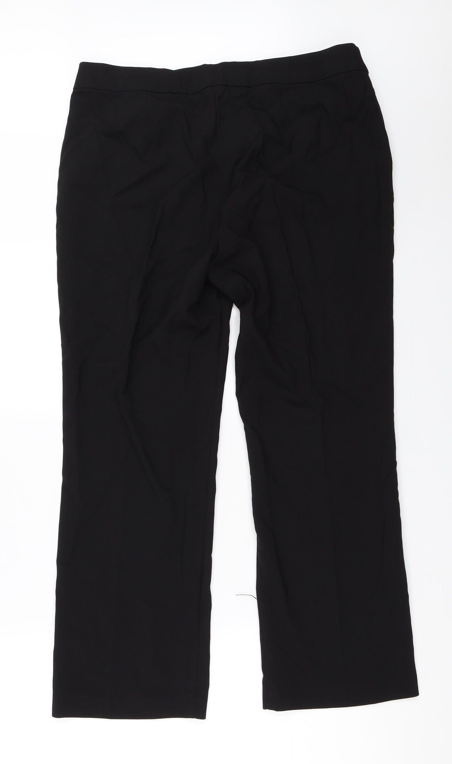 Papaya Womens Black   Trousers  Size 14 L27 in