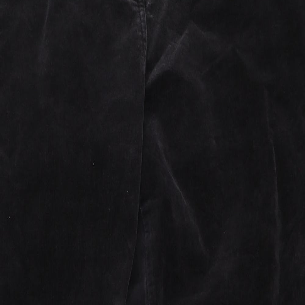 DASH Womens Black  Corduroy Straight Jeans Size 14 L29 in