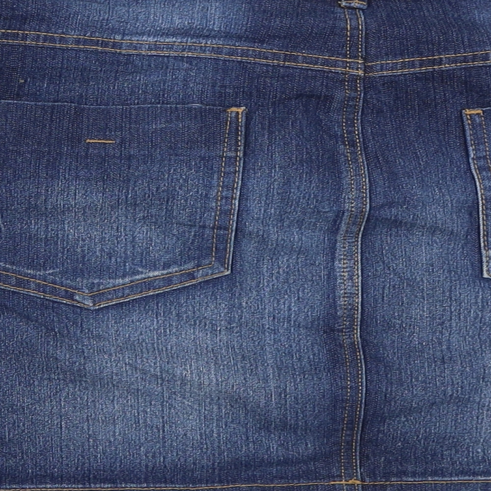 South Womens Blue  Denim Mini Skirt Size 16