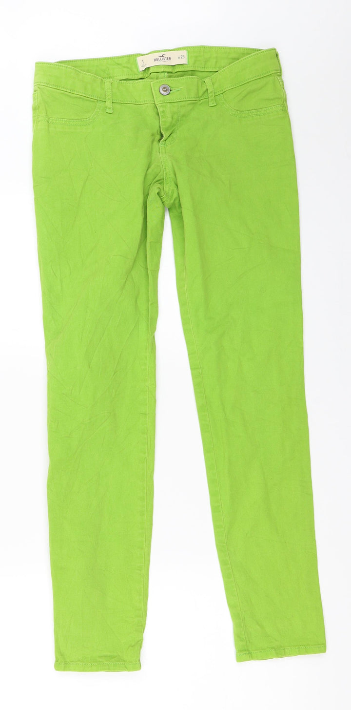 Hollister Womens Green Skinny Jeans Size 25 in L28 in