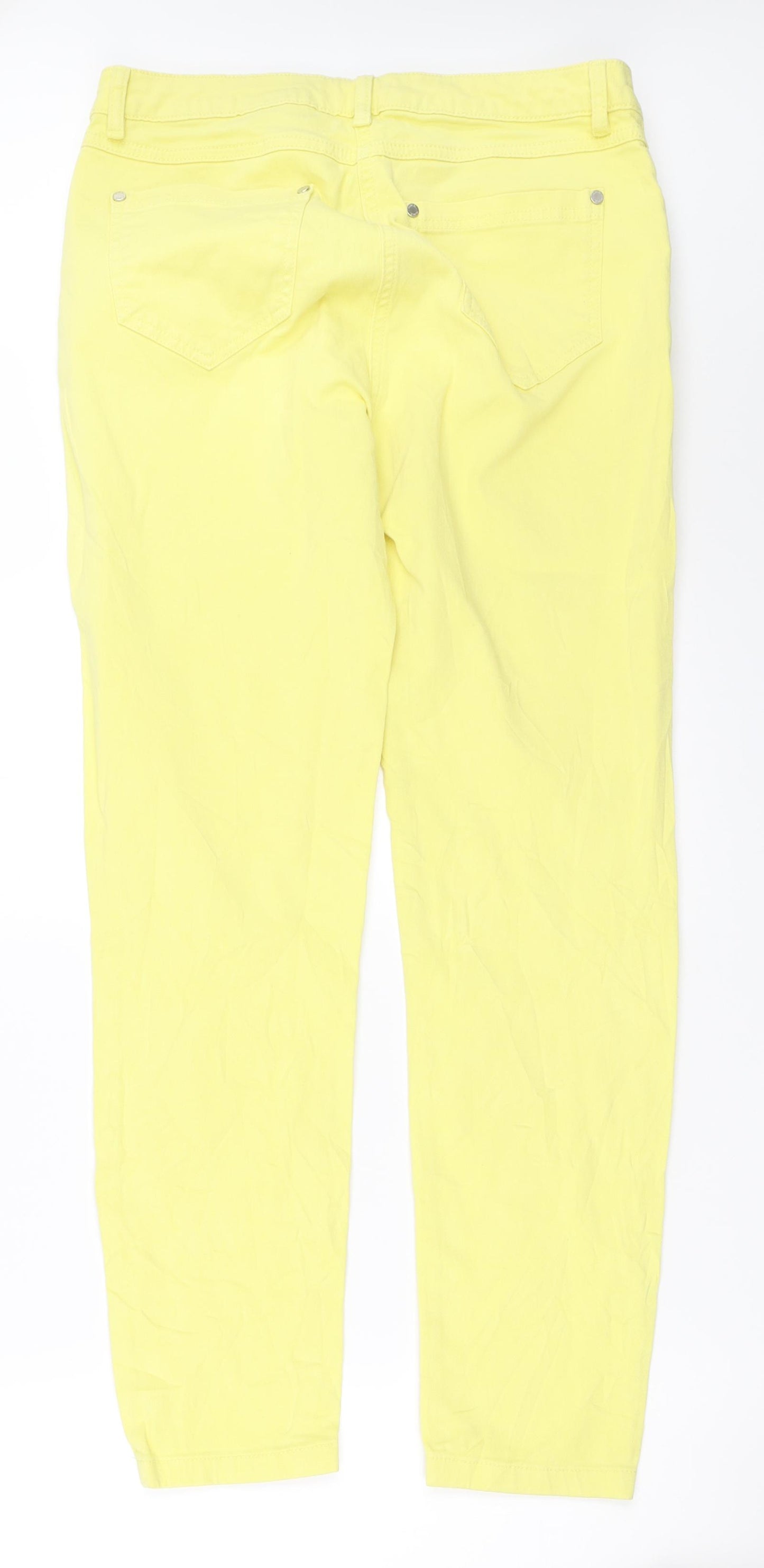 NW3 Womens Yellow   Straight Jeans Size 14 L28.5 in