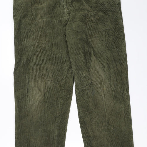 Melka Mens Green  Corduroy Trousers  Size 36 in L31 in