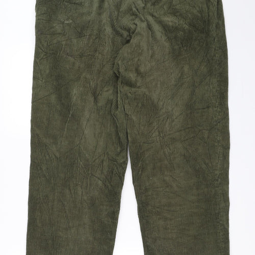 Melka Mens Green  Corduroy Trousers  Size 36 in L31 in