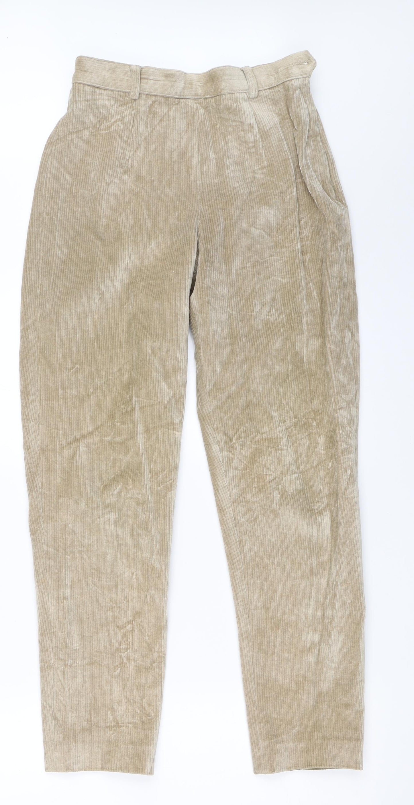Belfe Womens Beige  Corduroy Trousers  Size 42 L28 in