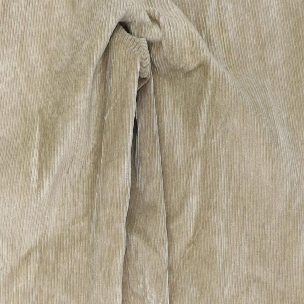 Belfe Womens Beige  Corduroy Trousers  Size 42 L28 in