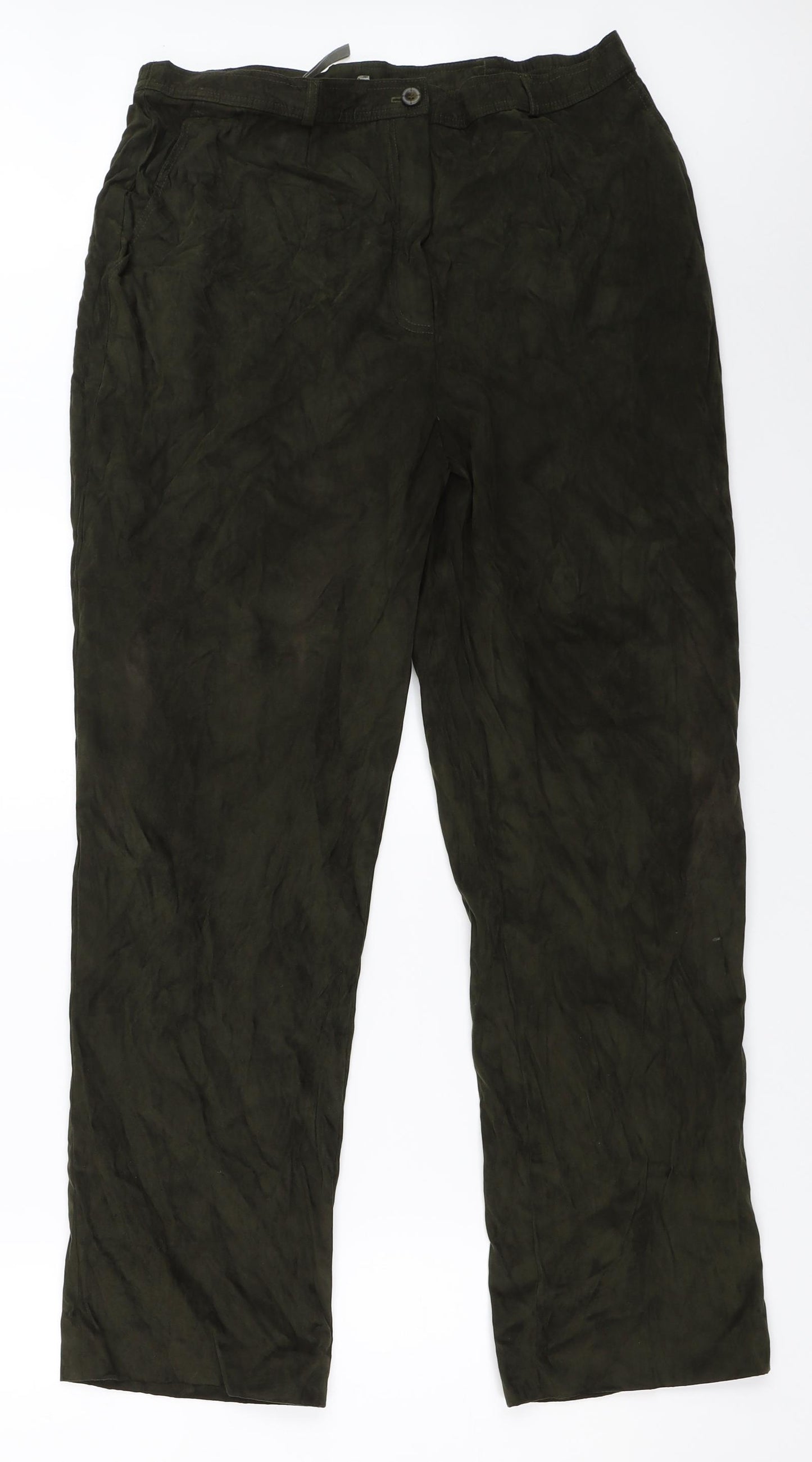 Gelco Womens Green   Trousers  Size 18 L29 in