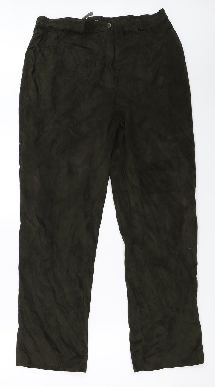Gelco Womens Green Trousers Size 18 L29 in