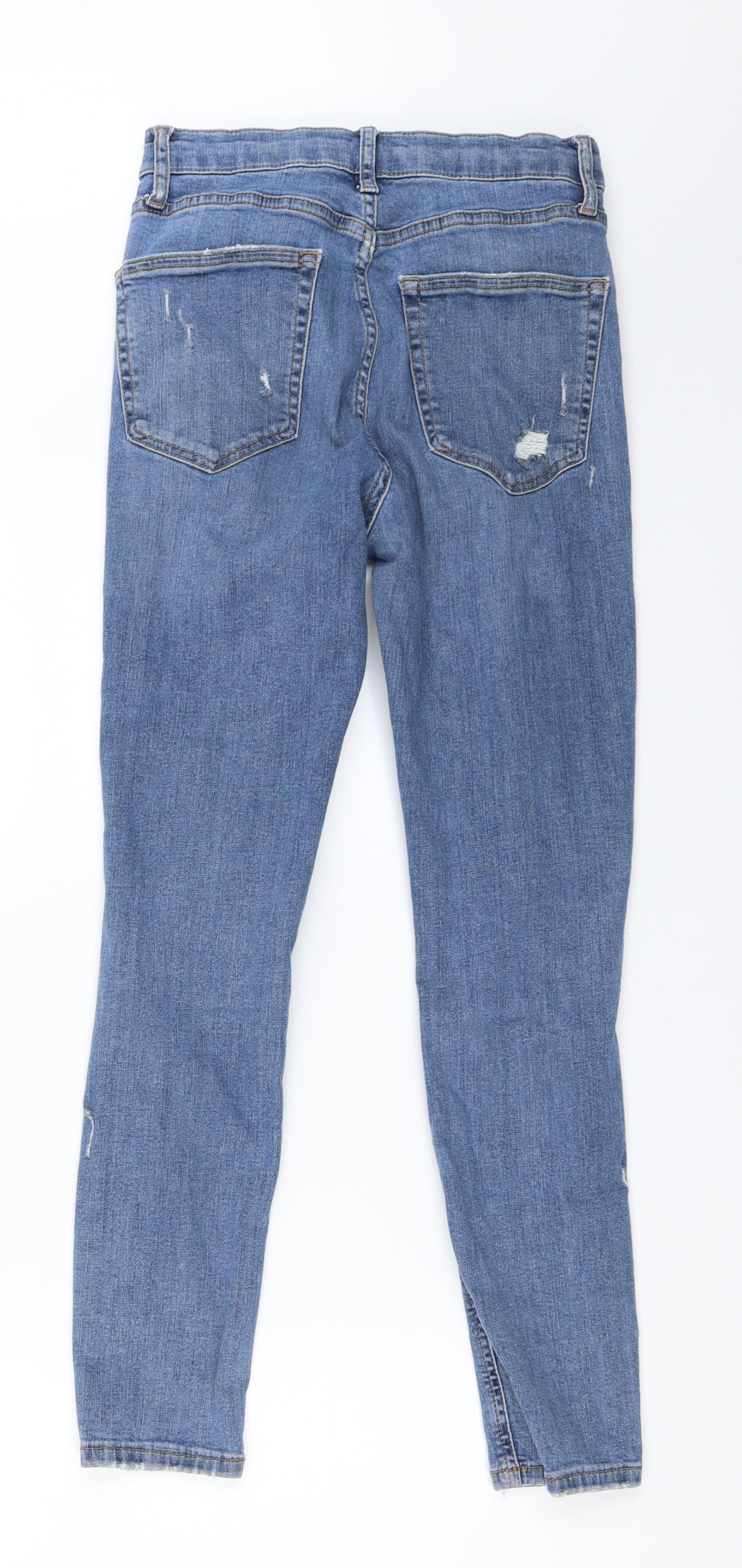Topshop Womens Blue  Denim Skinny Jeans Size 28 in L30 in - Jamie Jeans