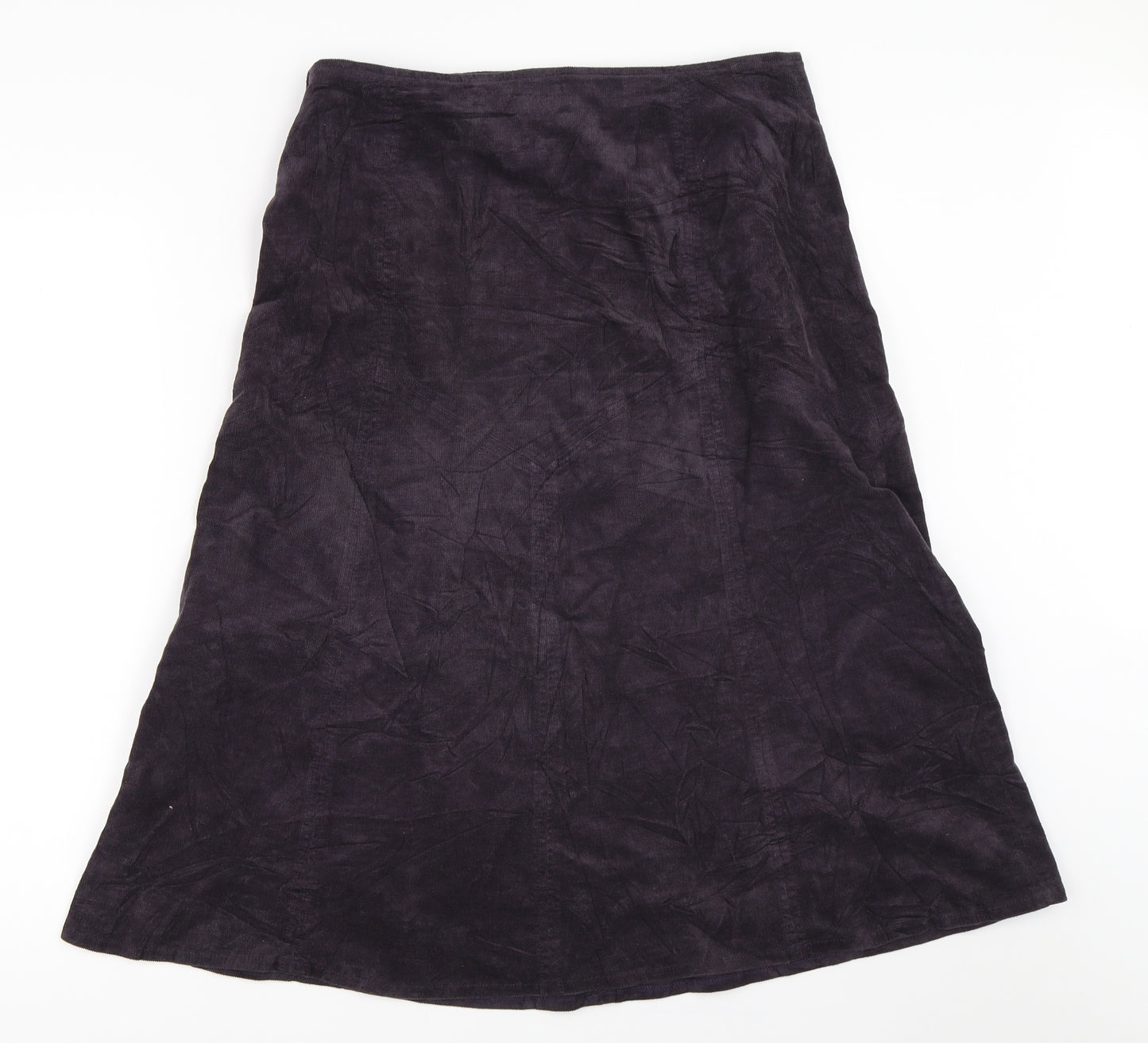 Bcasual Womens Purple  Corduroy Flare Skirt Size 12