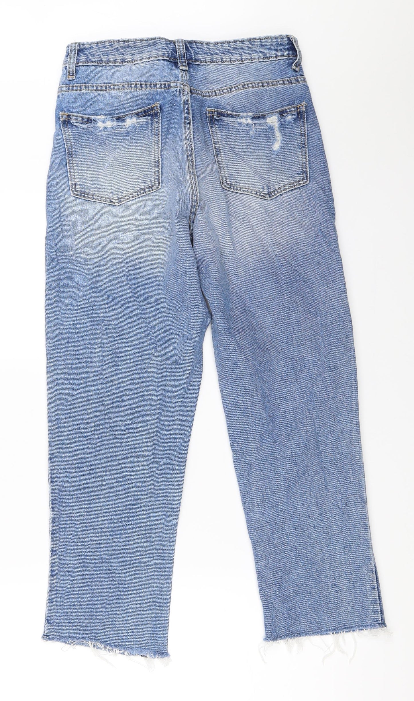 Primark Womens Blue  Denim Straight Jeans Size 8 L24 in