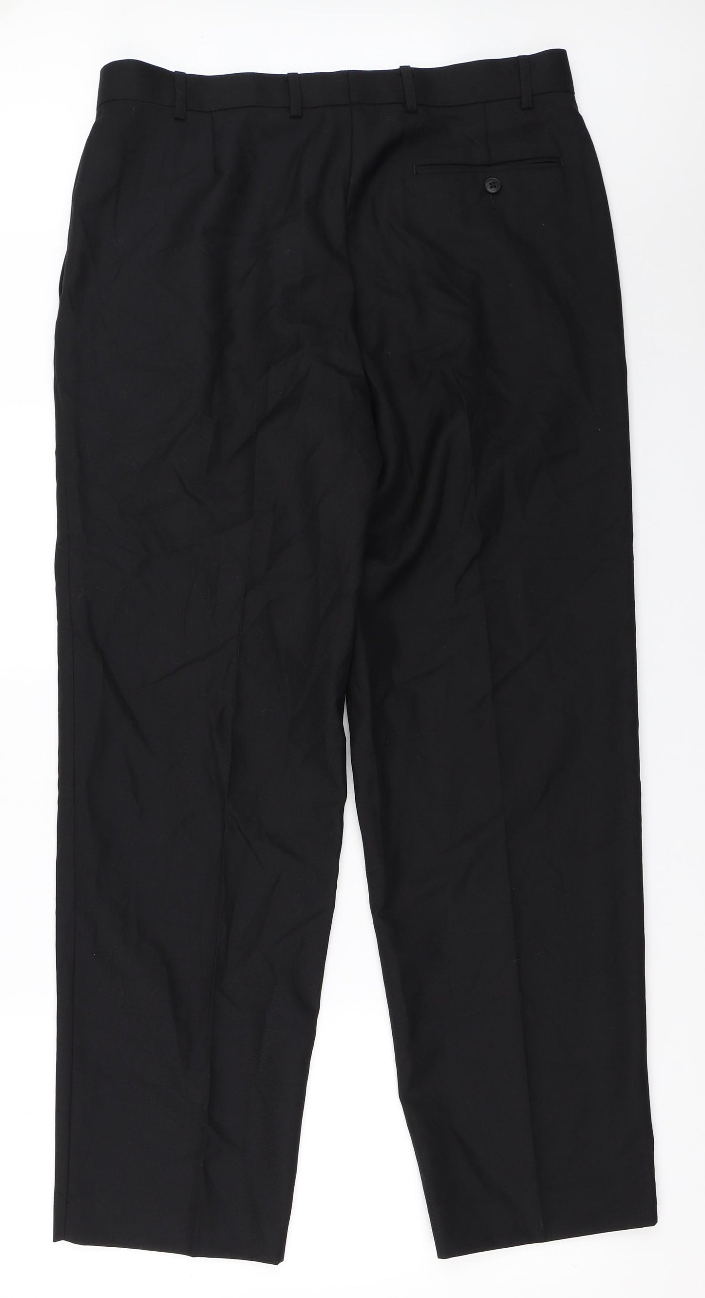 Preworn Mens Black   Trousers  Size 36 in L32 in