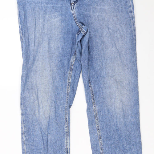 ASOS Womens Blue  Denim Straight Jeans Size 32 in L32 in