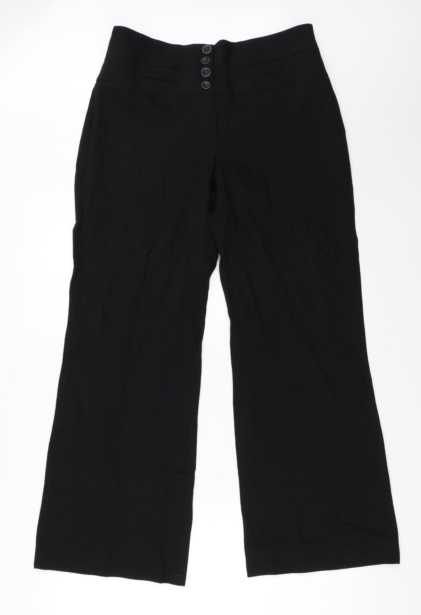NEXT Womens Black   Trousers  Size 12 L28.5 in