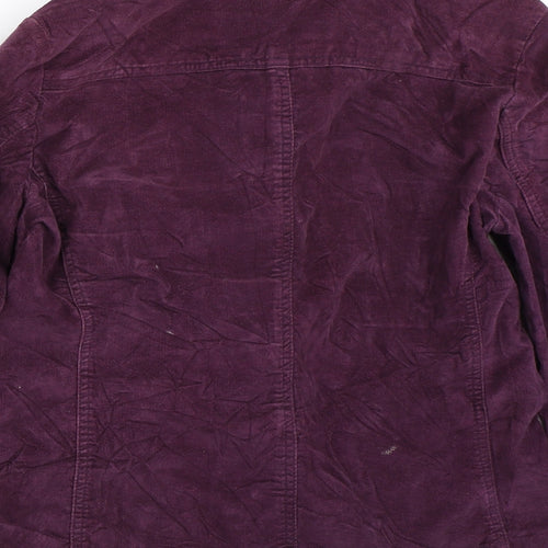 M&Co Womens Purple  Corduroy Jacket  Size 14