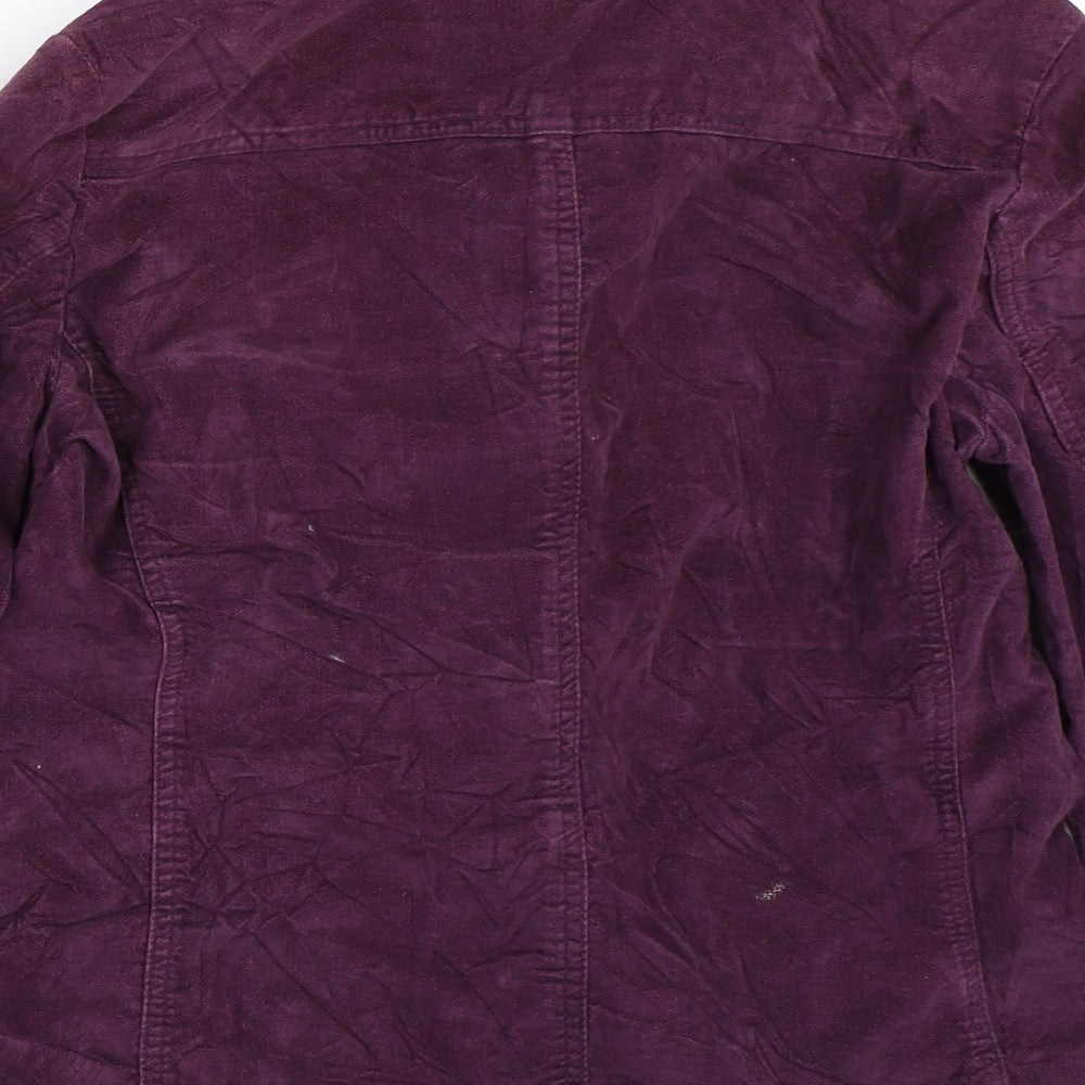 M&Co Womens Purple  Corduroy Jacket  Size 14