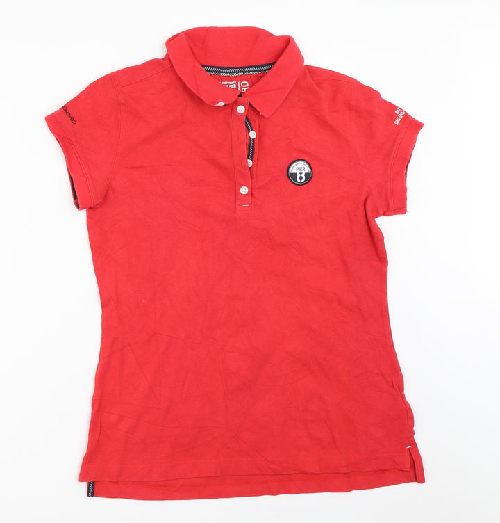 Tribord Womens Red Basic Polo Size 42