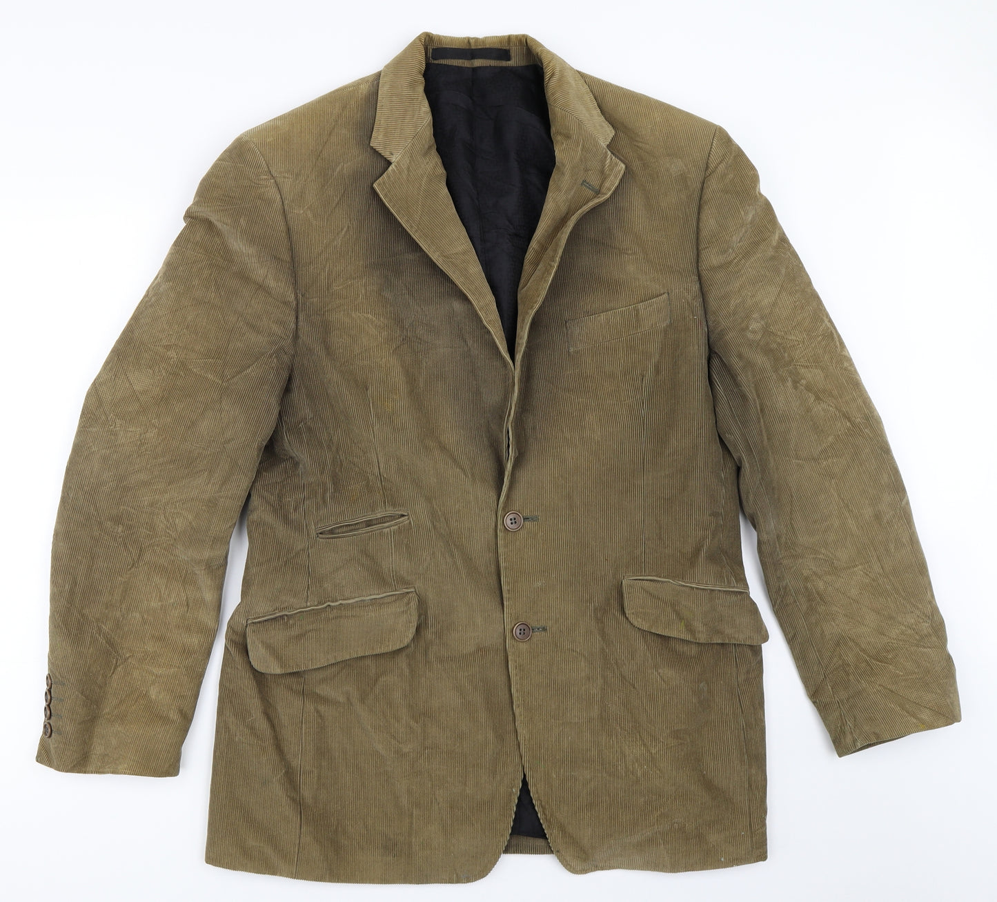 Marks and Spencer Mens Beige  Corduroy Jacket Blazer Size 40