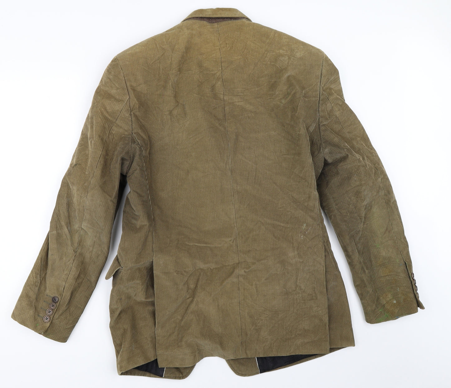 Marks and Spencer Mens Beige  Corduroy Jacket Blazer Size 40