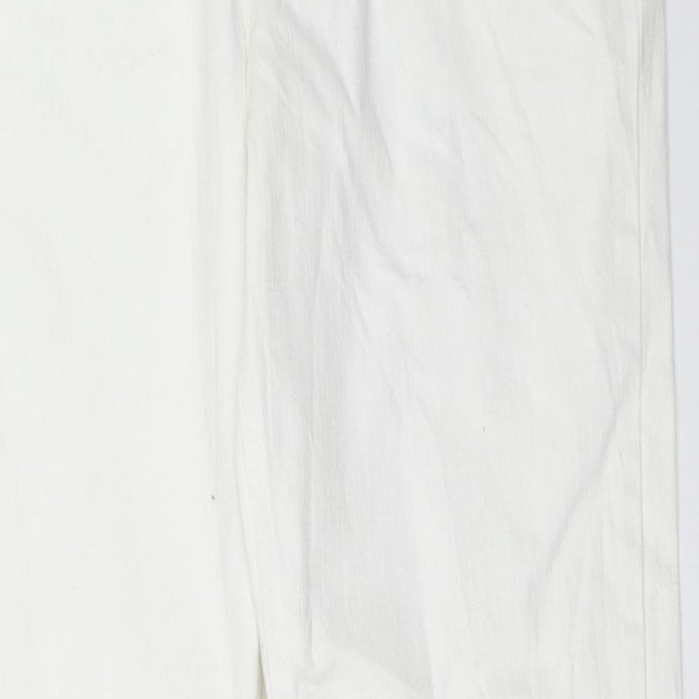 Impressions Womens White   Straight Jeans Size 12 L29 in
