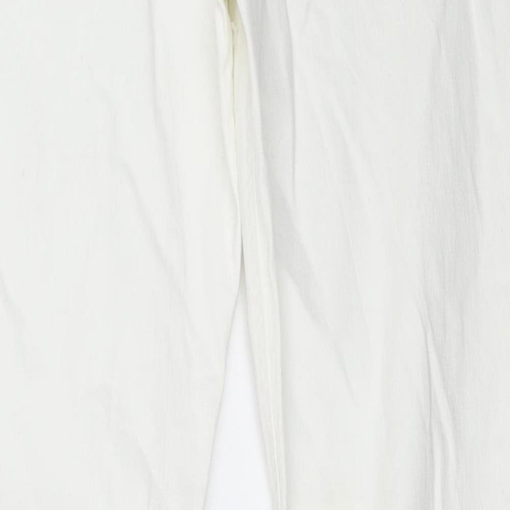 Impressions Womens White   Straight Jeans Size 12 L29 in