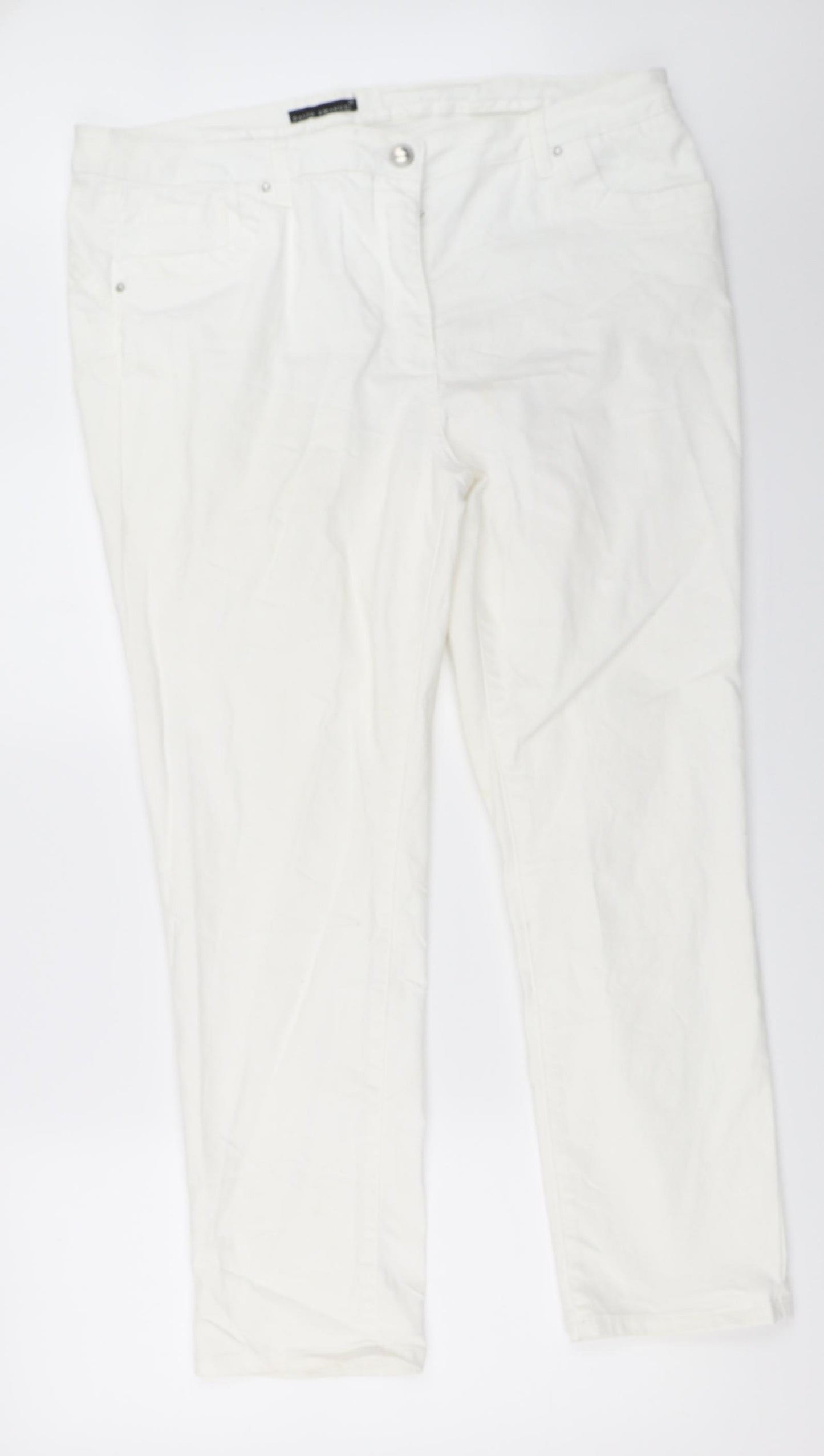 David Emanuel Womens White   Straight Jeans Size 20 L28 in