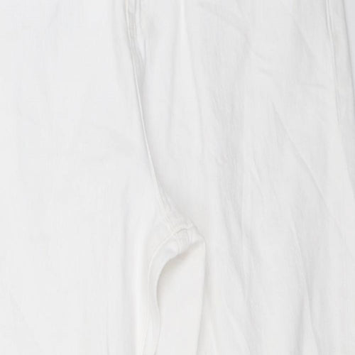 Marks and Spencer Womens White  Denim Mom Jeans Size 14 L27 in