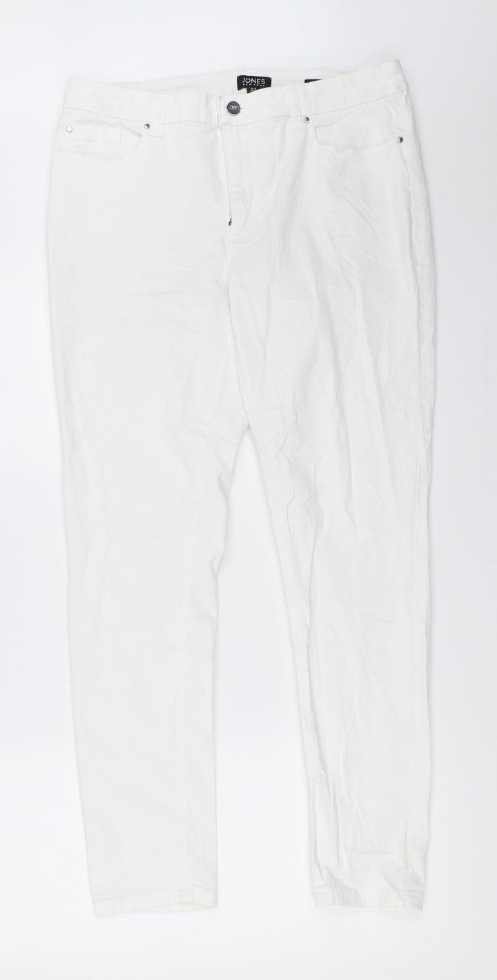 Jones New York Womens White Skinny Jeans Size 42 L28.5 in