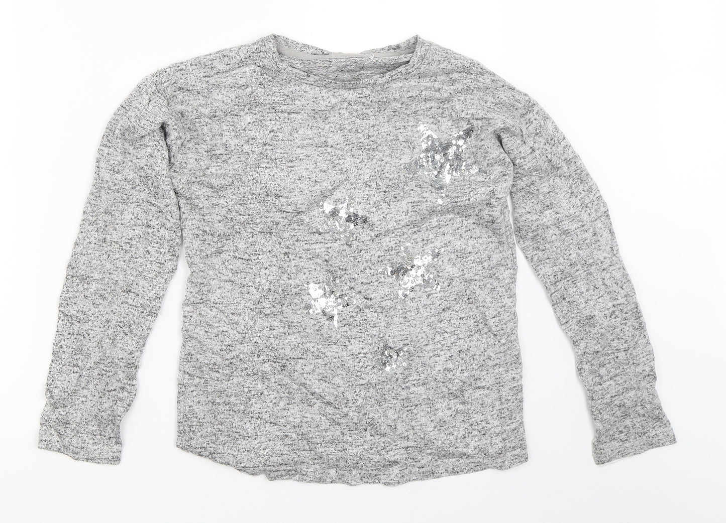 Primark Girls Grey   Pullover Jumper Size 10-11 Years