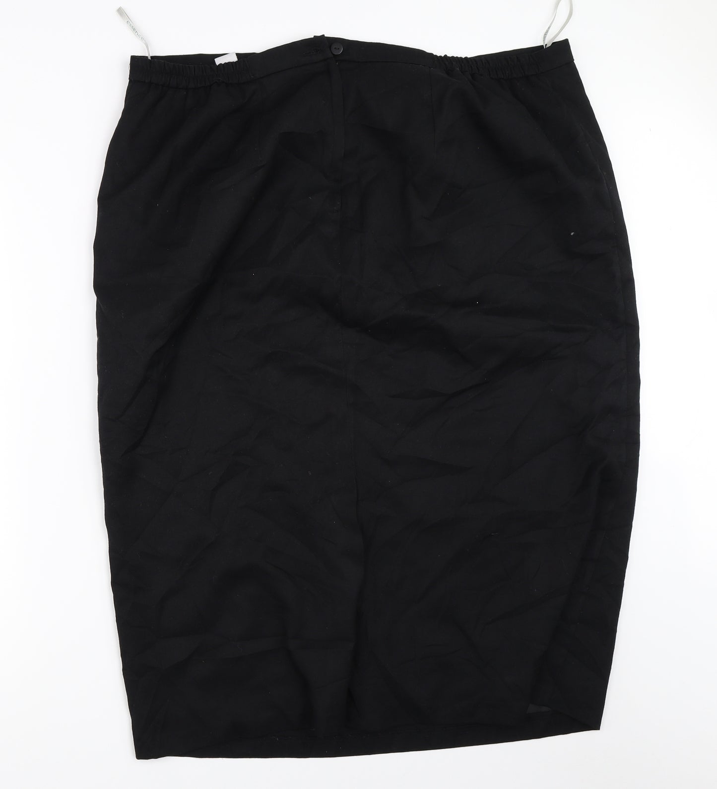 essence Womens Black   Straight & Pencil Skirt Size 24