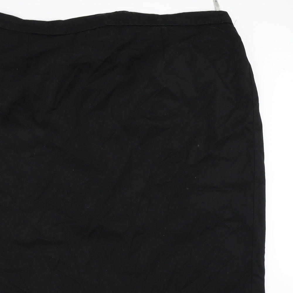 essence Womens Black   Straight & Pencil Skirt Size 24