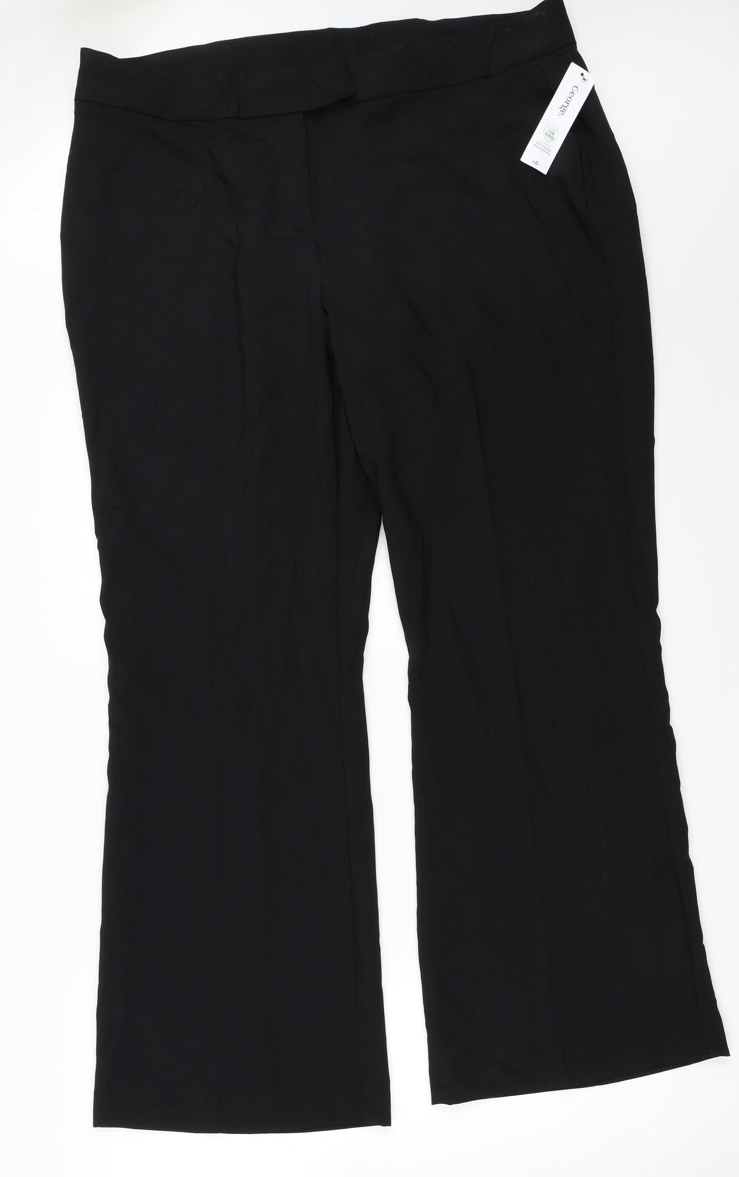 George Womens Black   Trousers  Size 20 L31 in