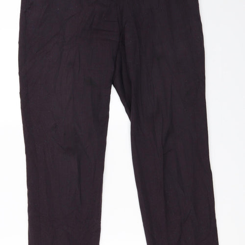 Jigsaw Womens Purple   Trousers  Size 10 L29 in