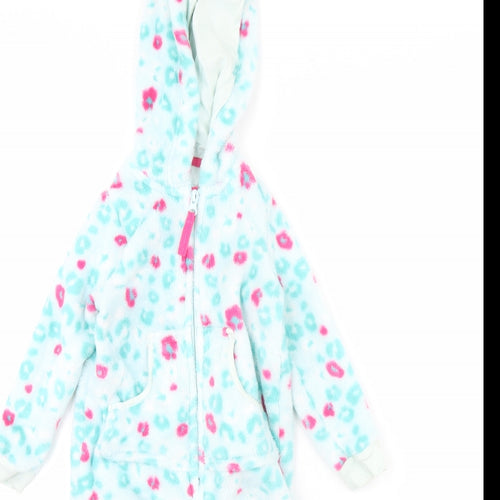 m&s Girls Blue Animal Print  Cami One Piece Size 12-18 Months