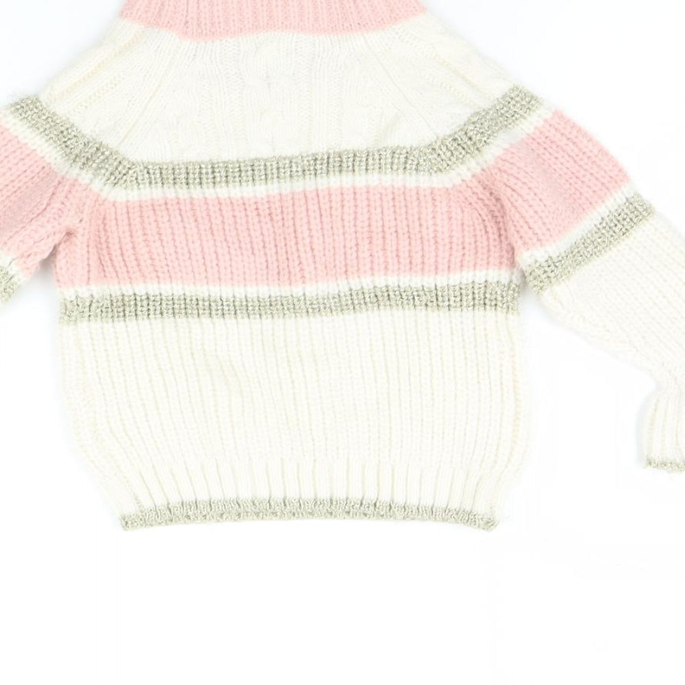 River Island Girls Beige   Pullover Jumper Size 12-18 Months